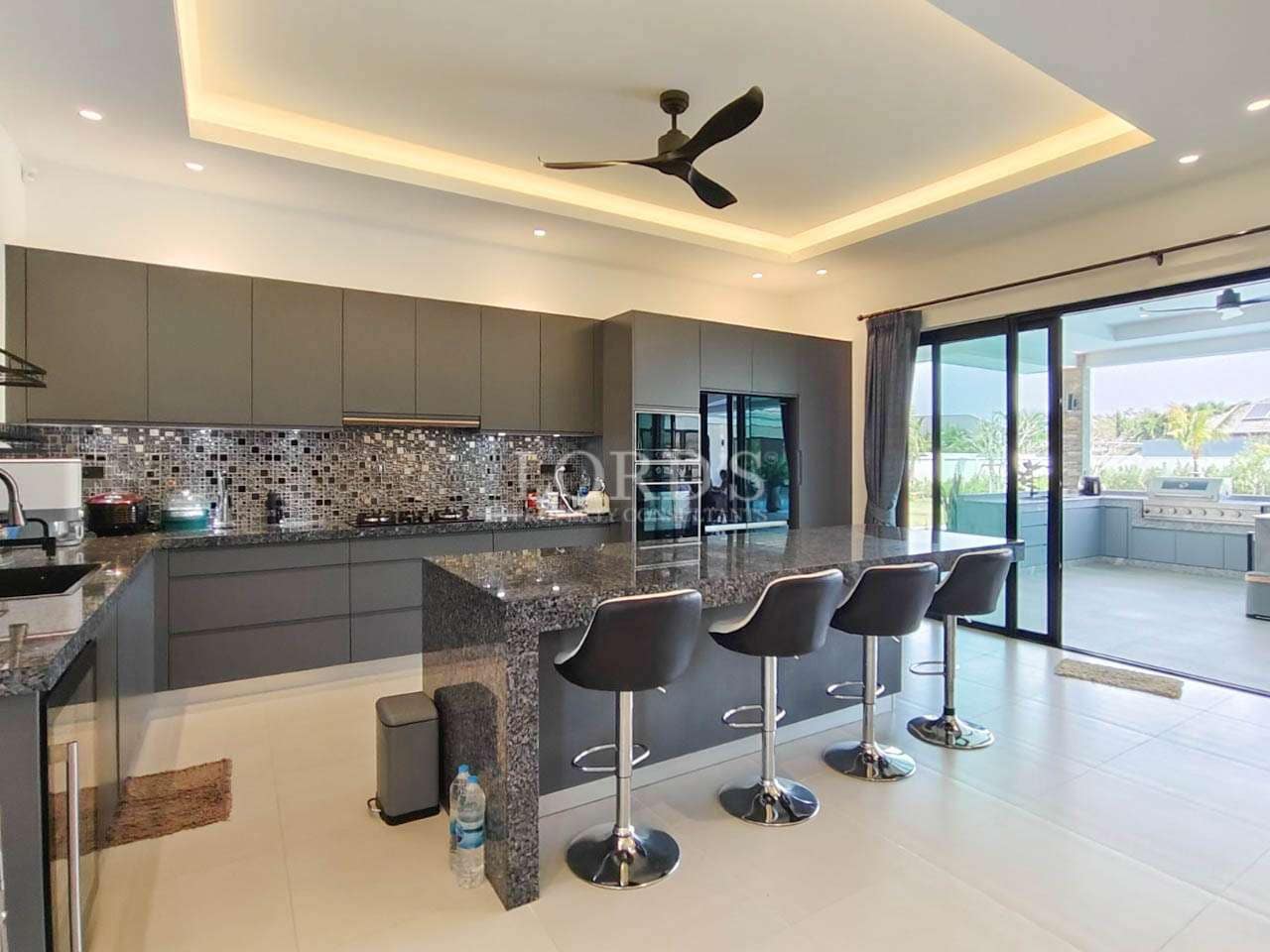 Modern kitchen with sleek design