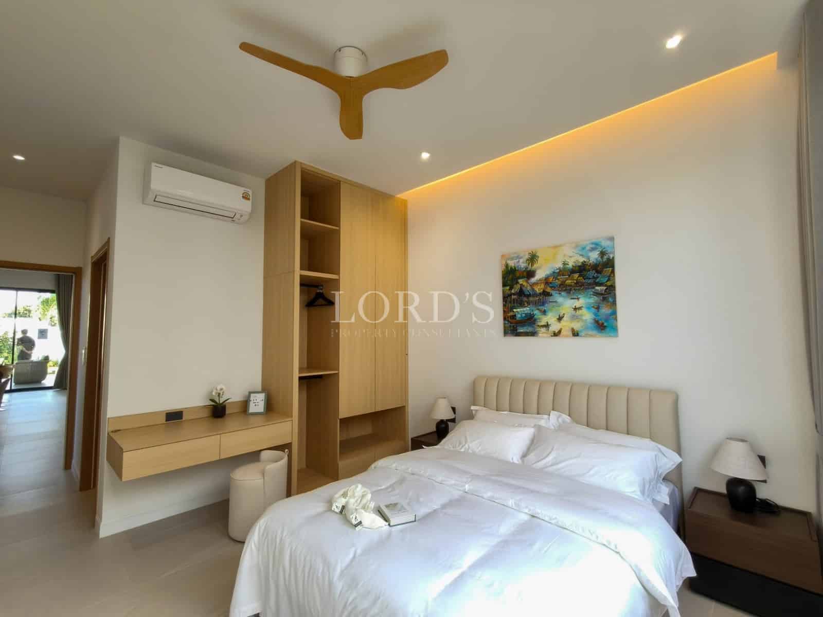 Modern bedroom with minimalist design