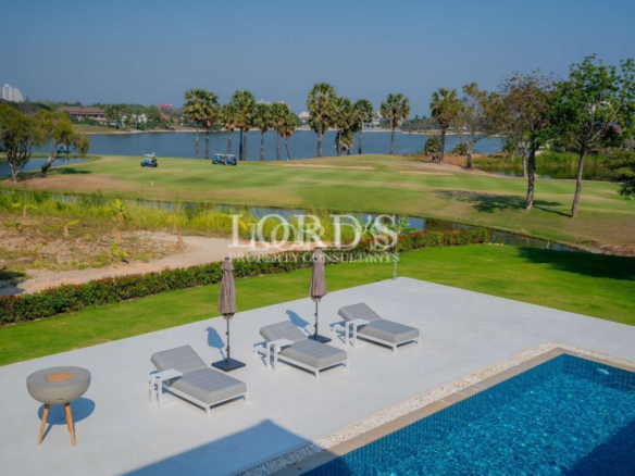 Outdoor recreational area with seating