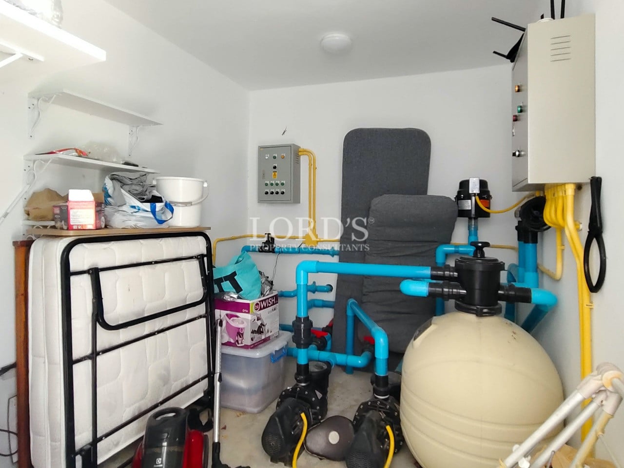 Outdoor storage and utility area