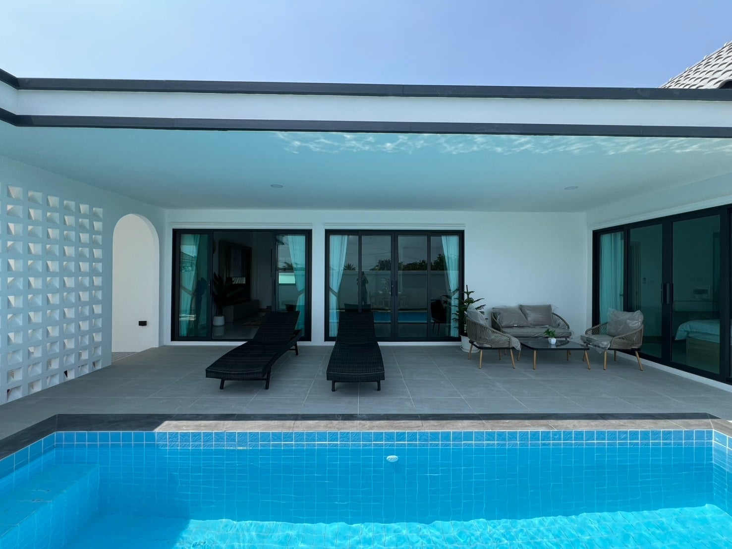 Front view of house with gate