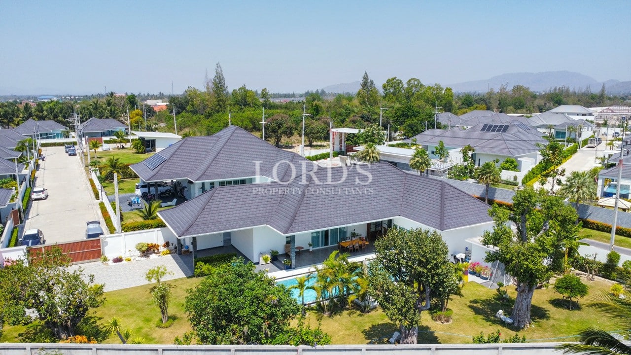 Aerial view of luxury villa property