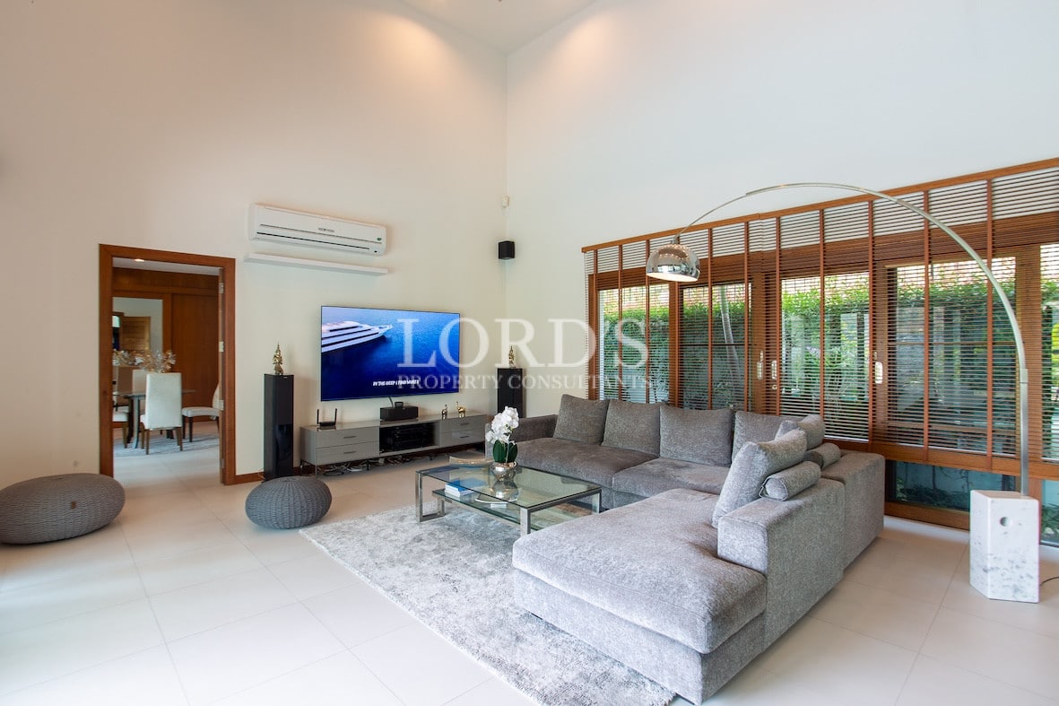 Living room with luxury furniture