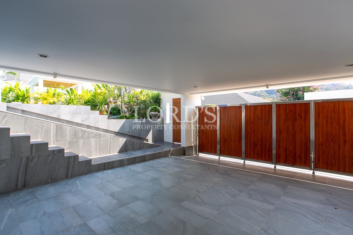 Living room with sofa and decor items