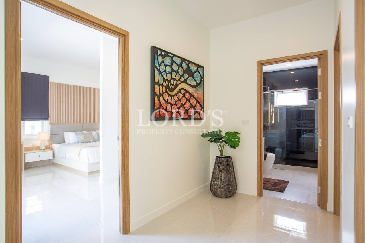 130 Interior hallway with decor and wall art