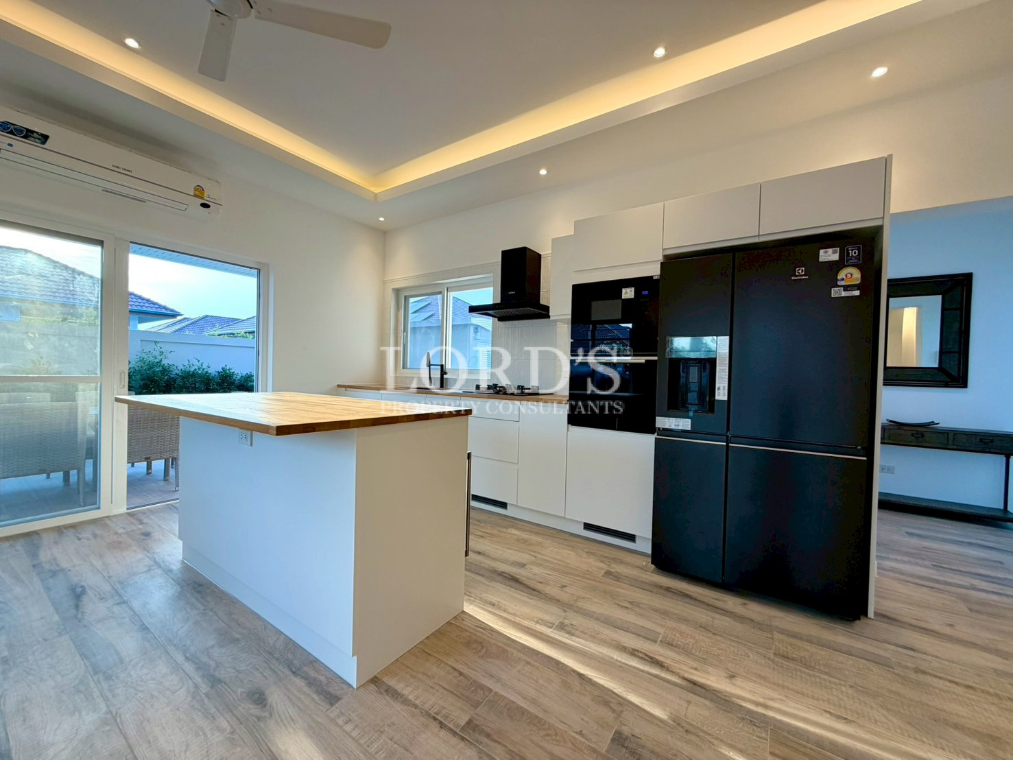 Beautiful modern kitchen with sleek cabinets