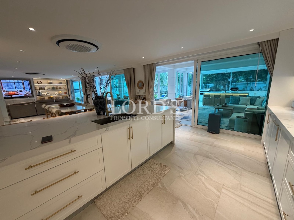 Kitchen with cabinets and clean design