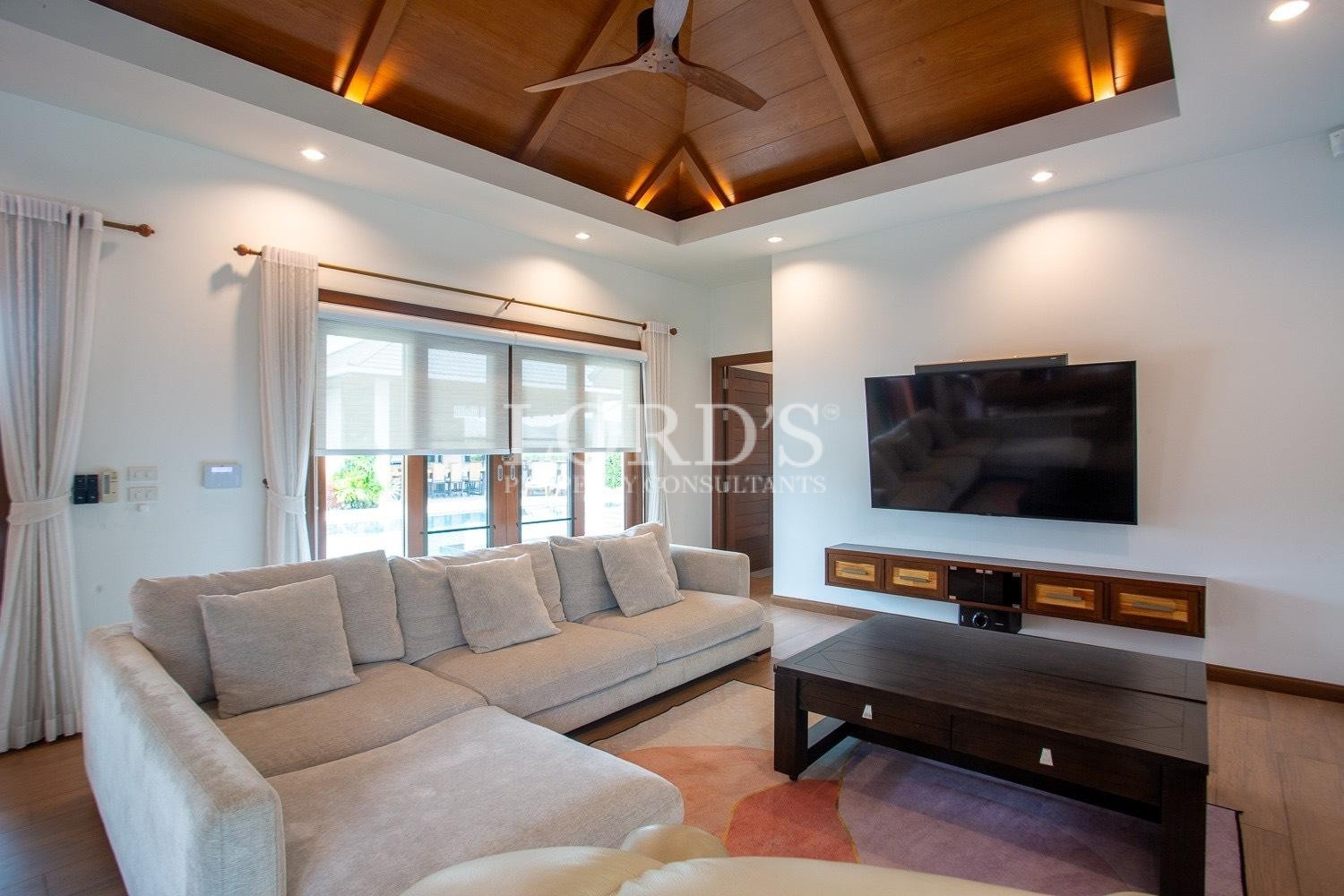 Living room with sofa and TV