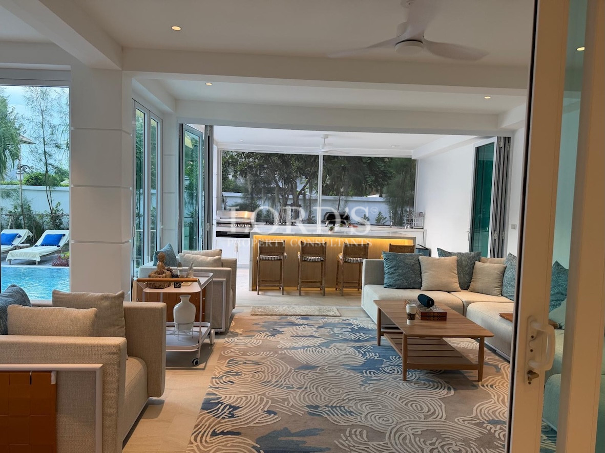 Living room with sofa and decor