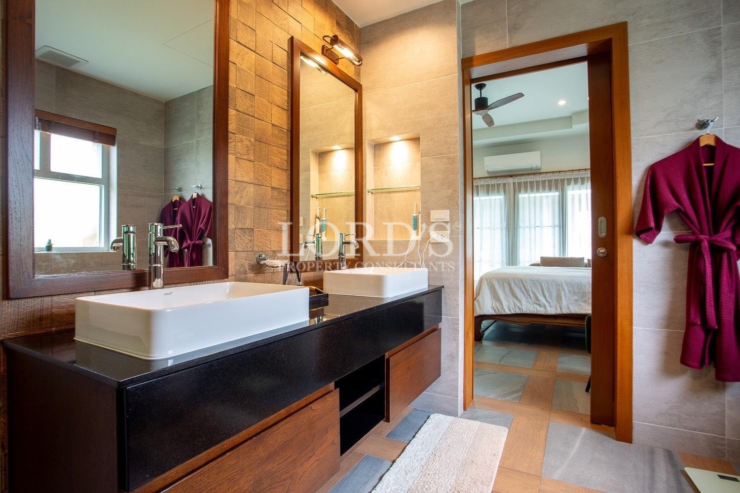 Bathroom with bathtub and sink