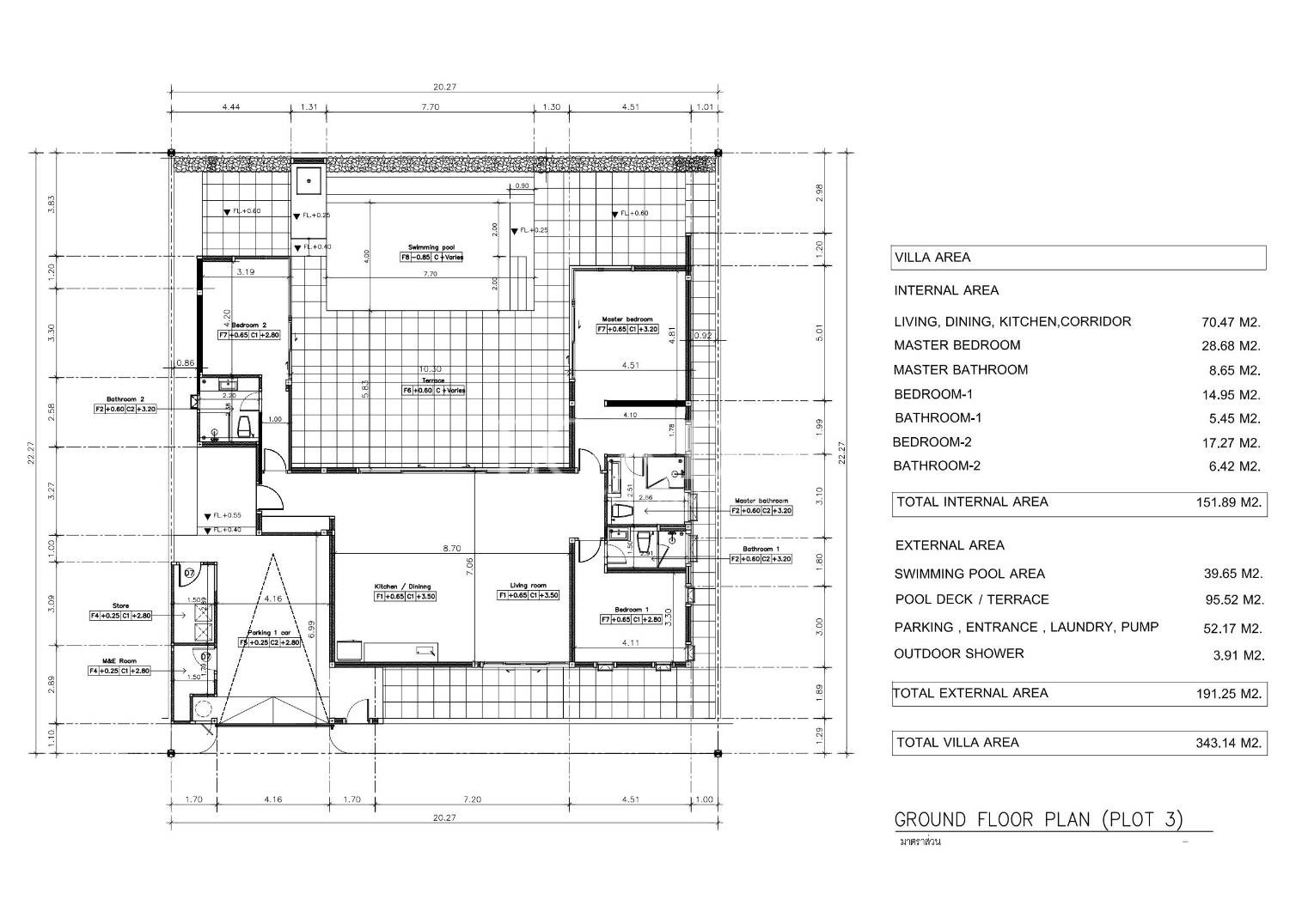 Architectural floor plan drawing