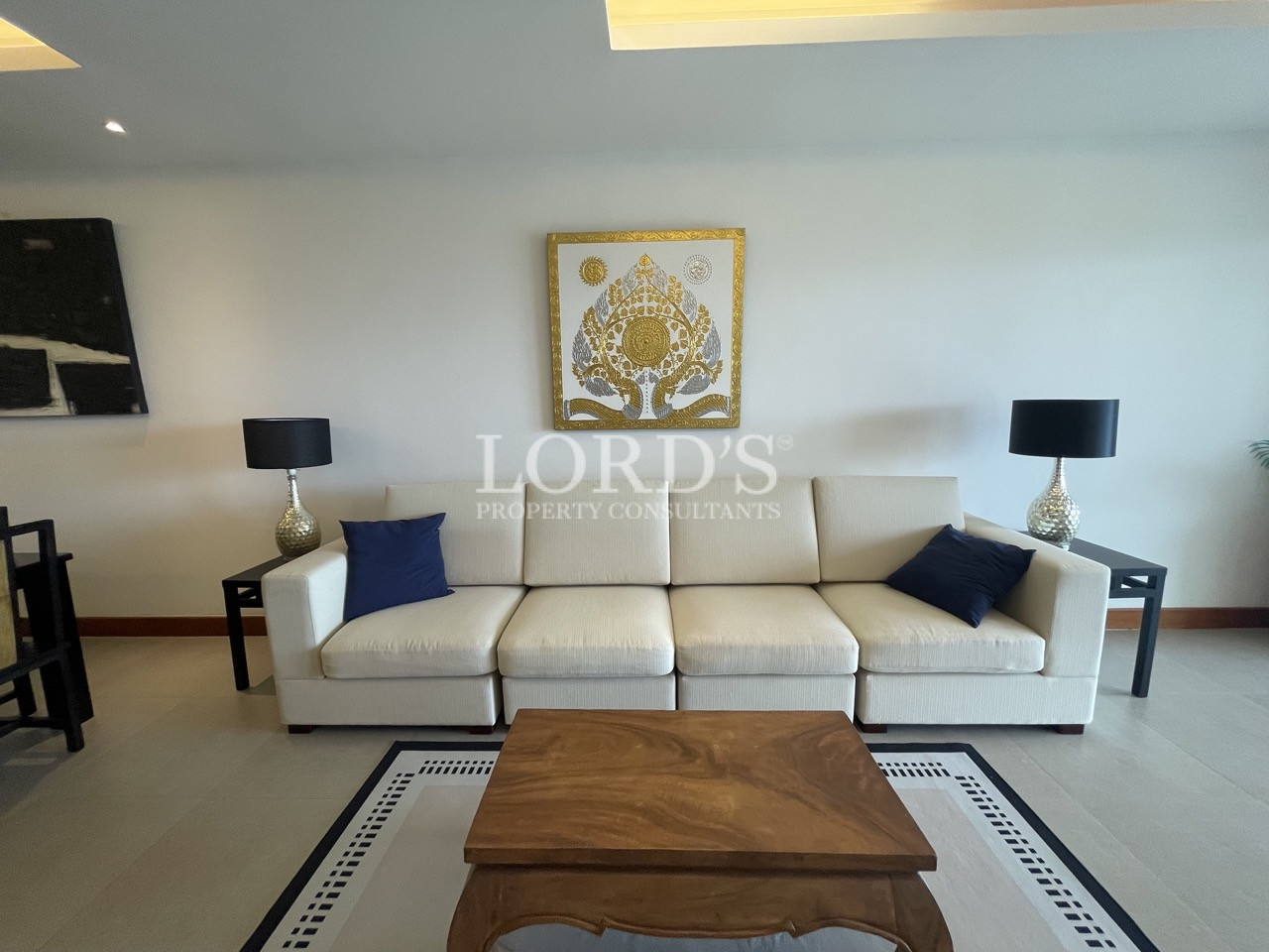 Living room with sofa and coffee table