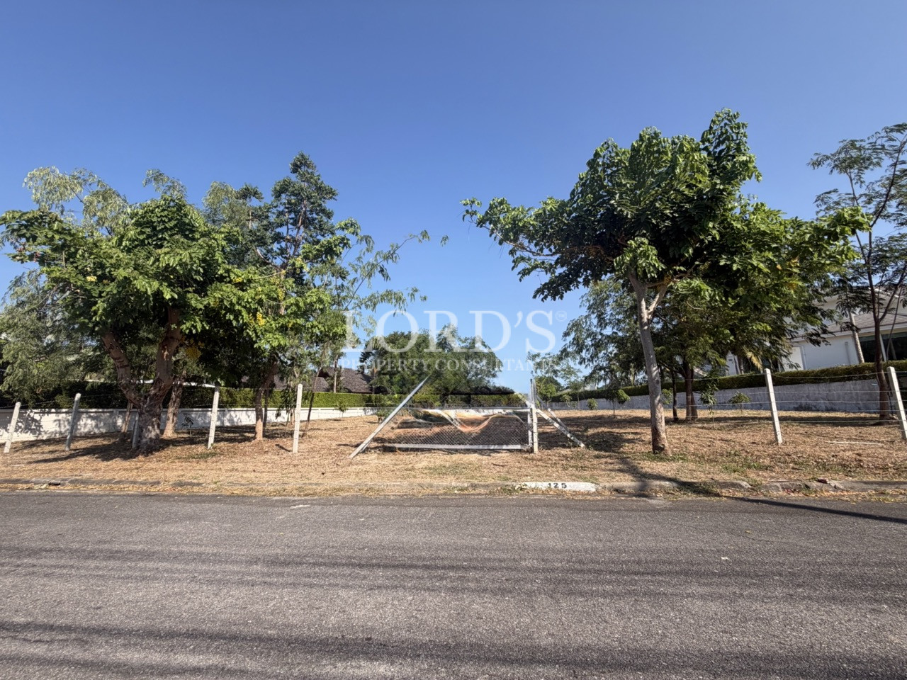 Vacant land near residential area