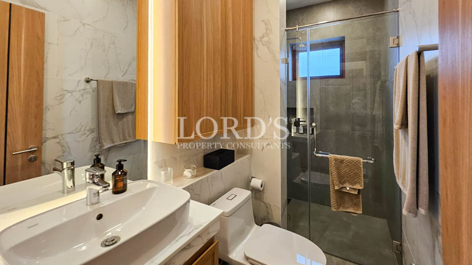 Bathroom with sink and toilet