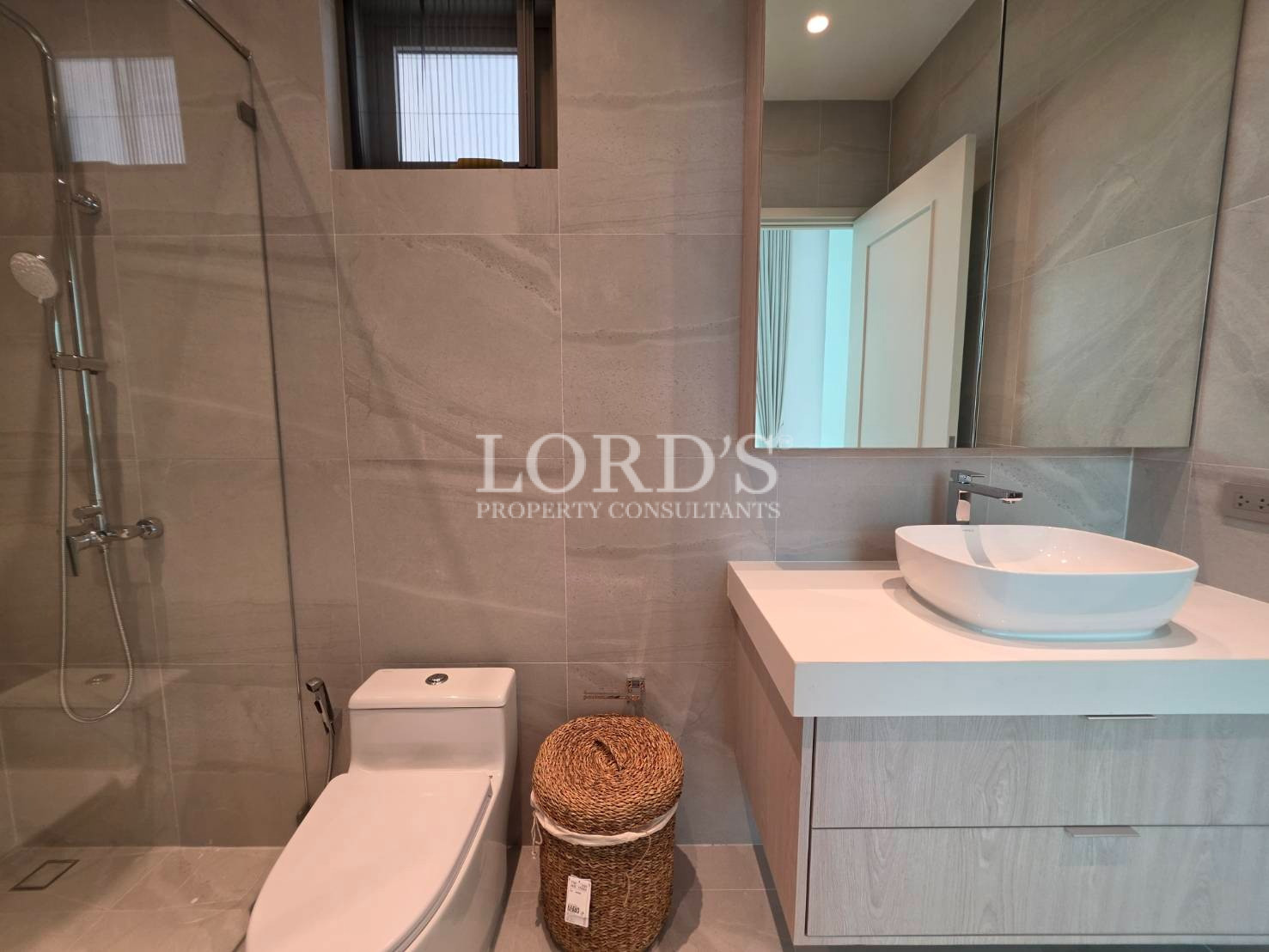 Bathroom with toilet and sink