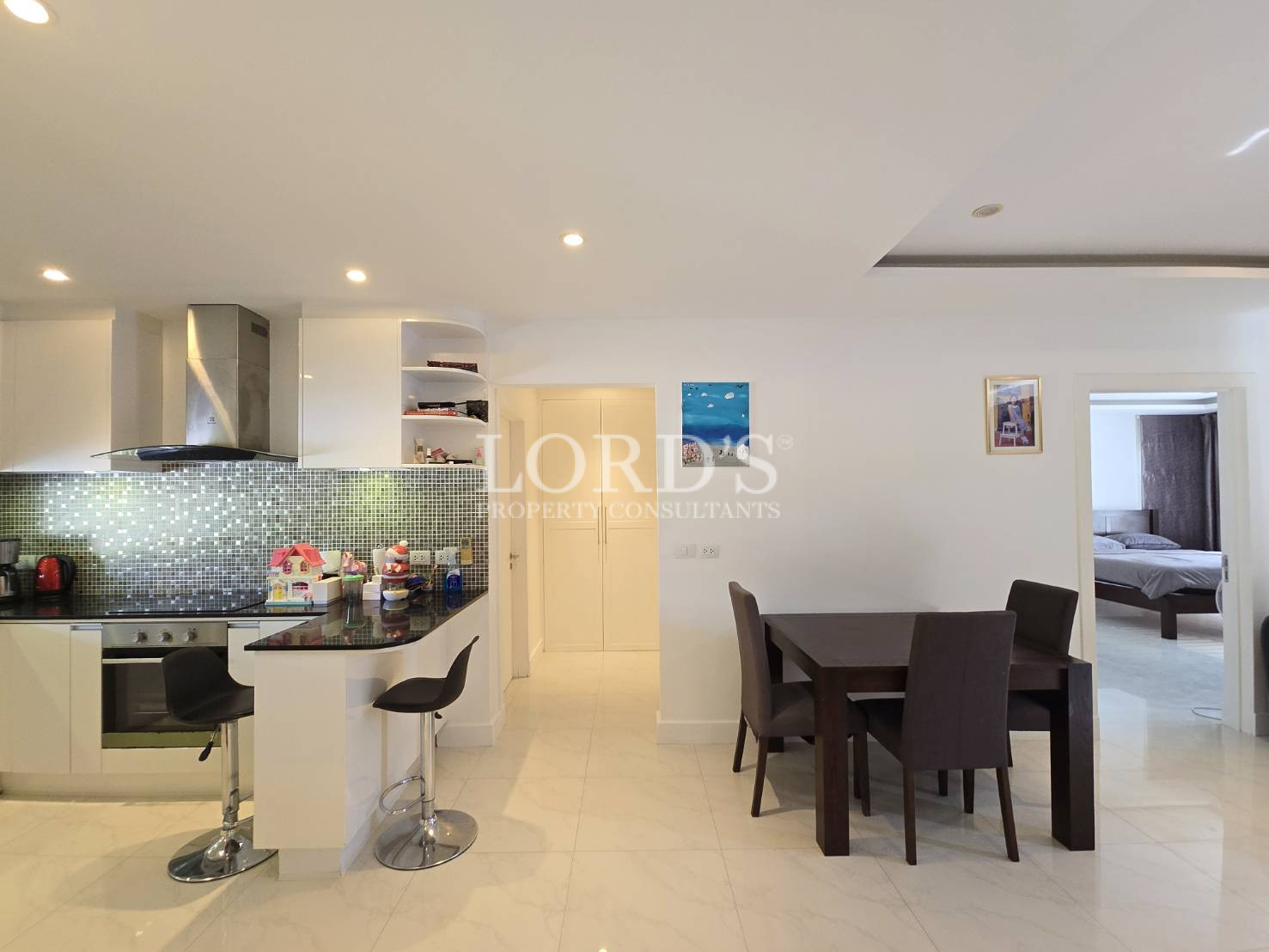 Kitchen and dining area with open layout