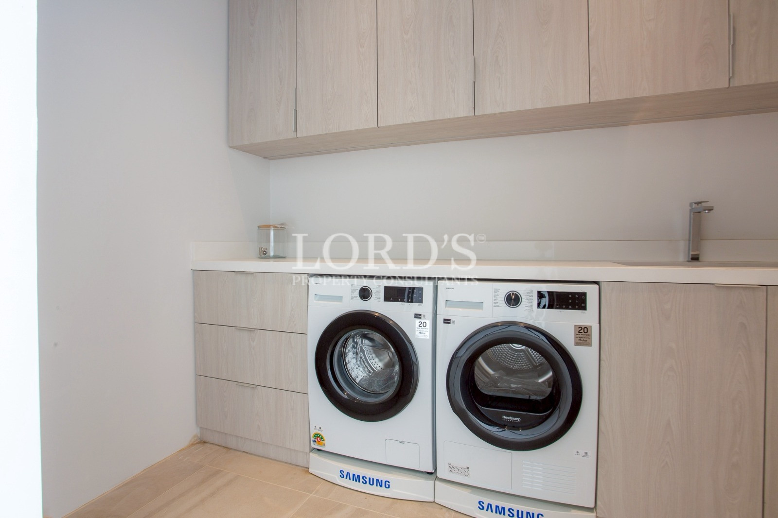 Laundry room with washer and dryer