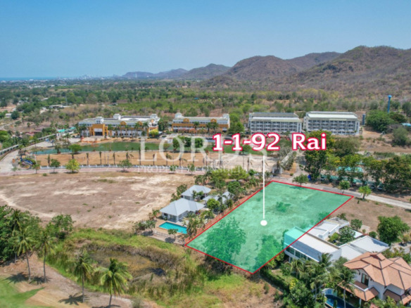 Highlighted land parcel 1-1-92 Rai