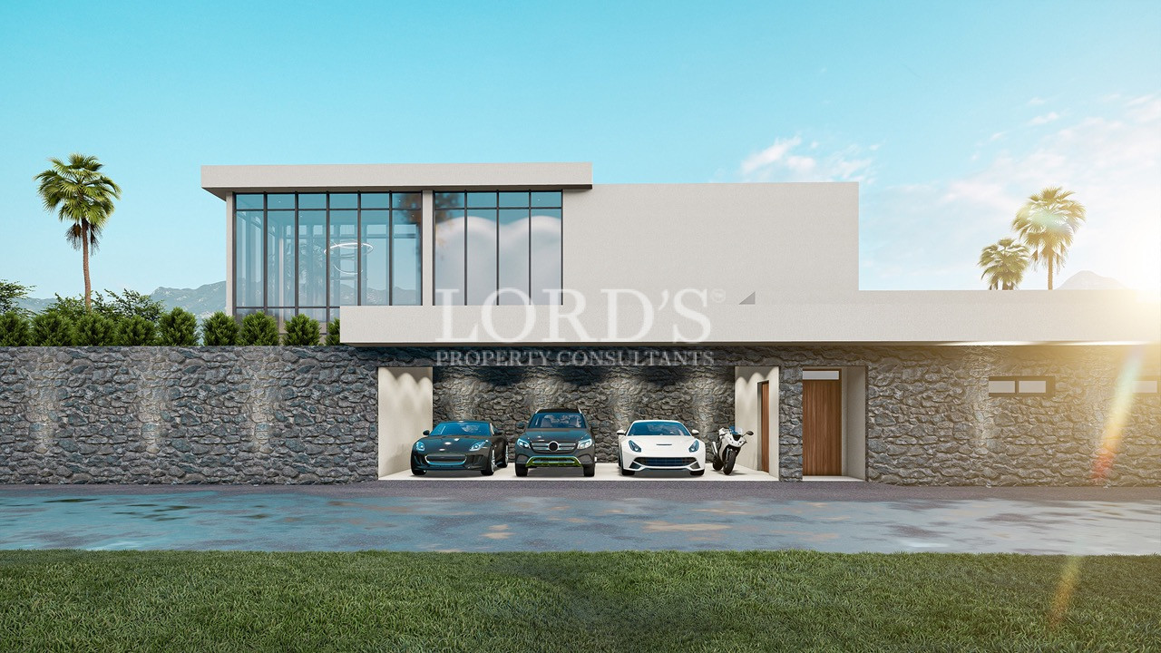Contemporary two-storey villa with minimalist design