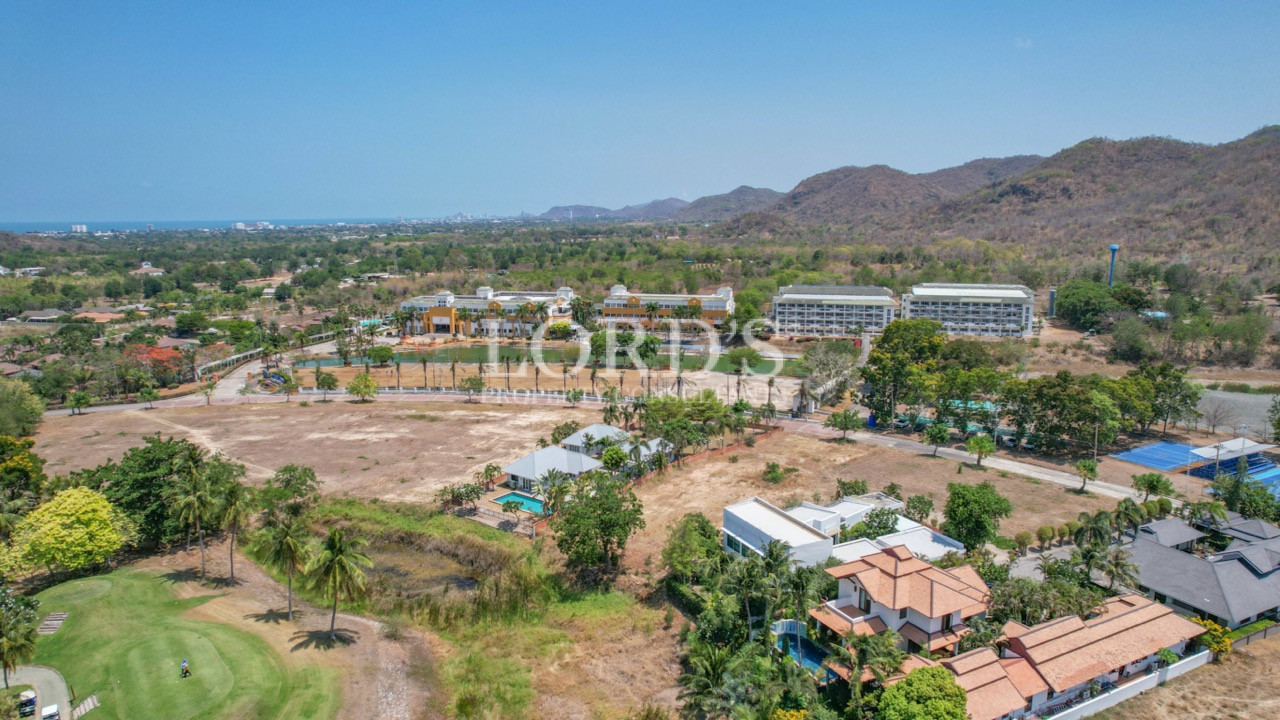 Elevated view of community and land