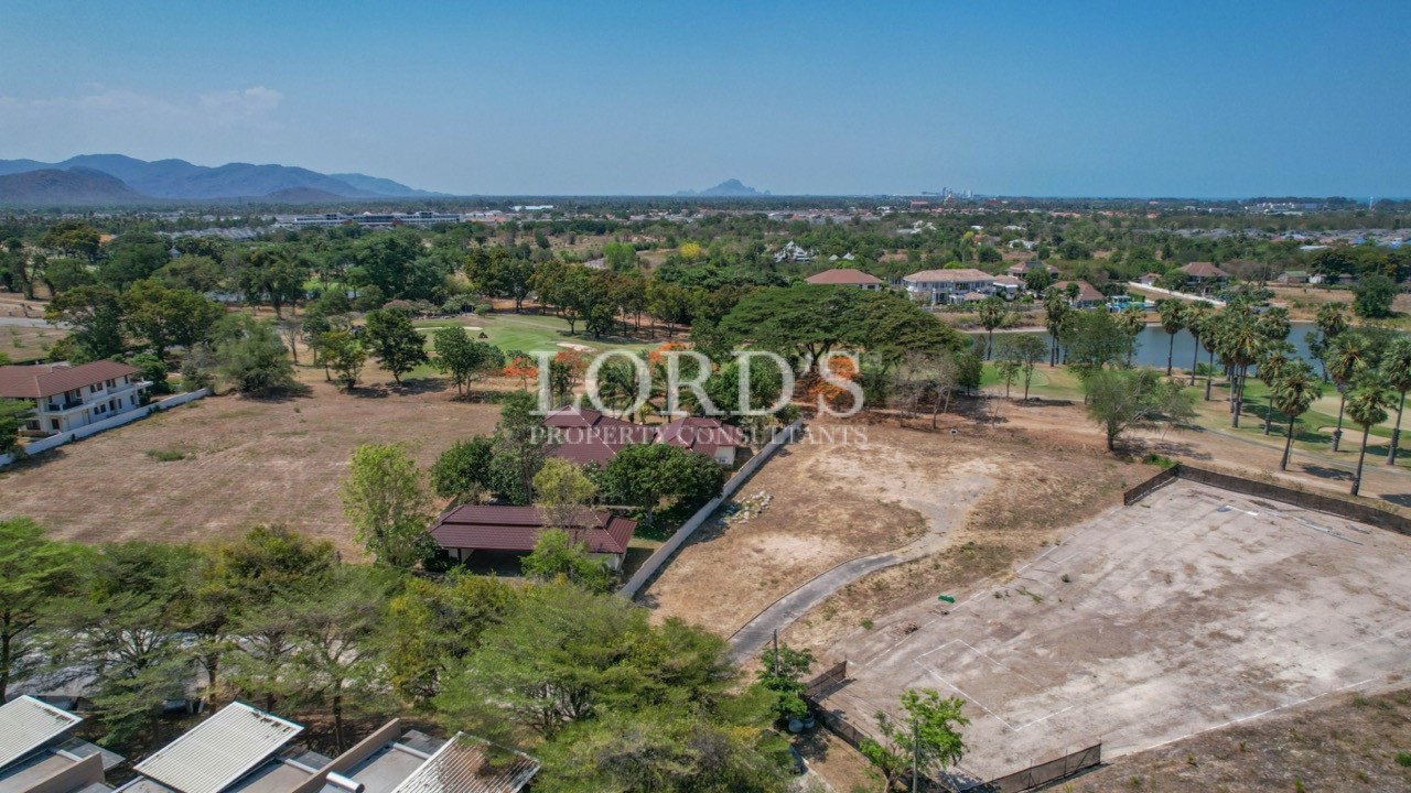 Elevated view of empty land