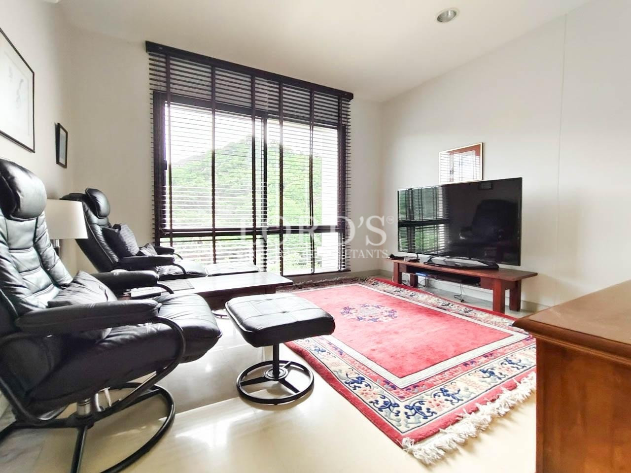Modern office room with black chair