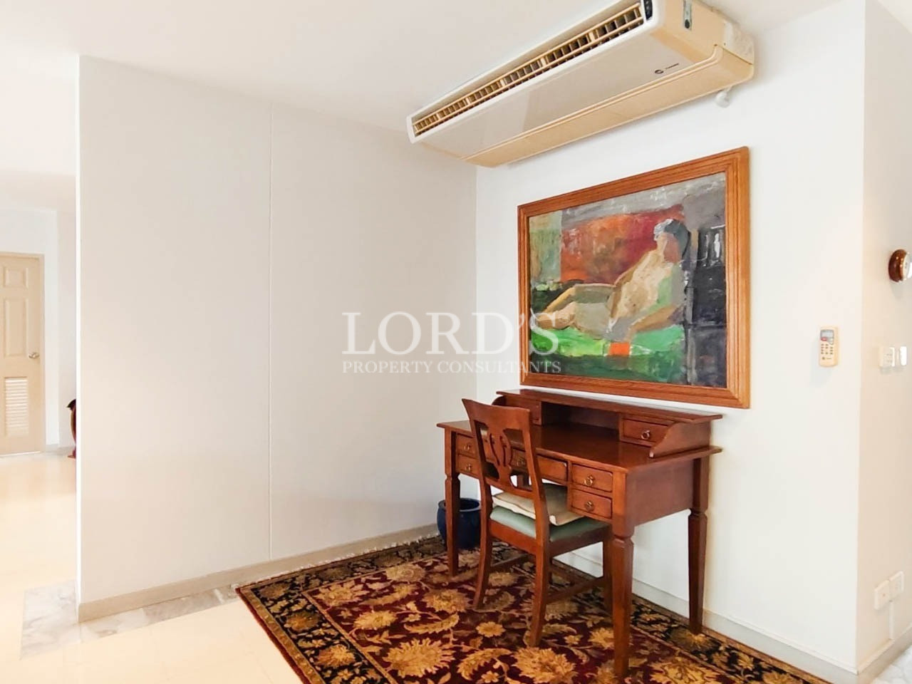 Small study corner with air conditioner