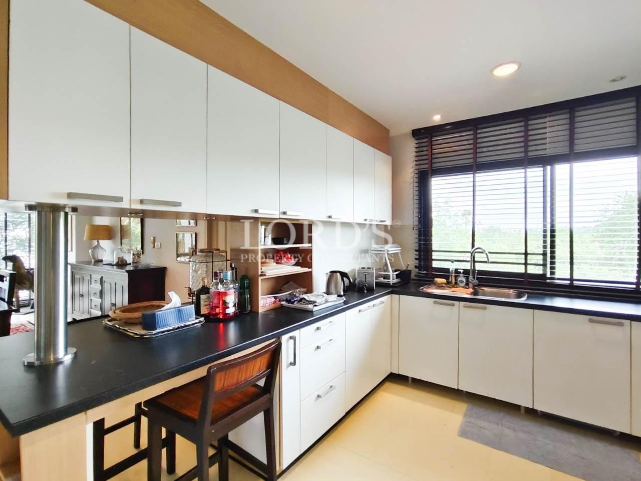 Modern kitchen with island counter