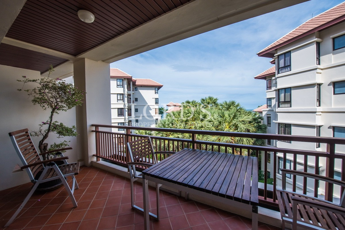 Balcony terrace with apartment view