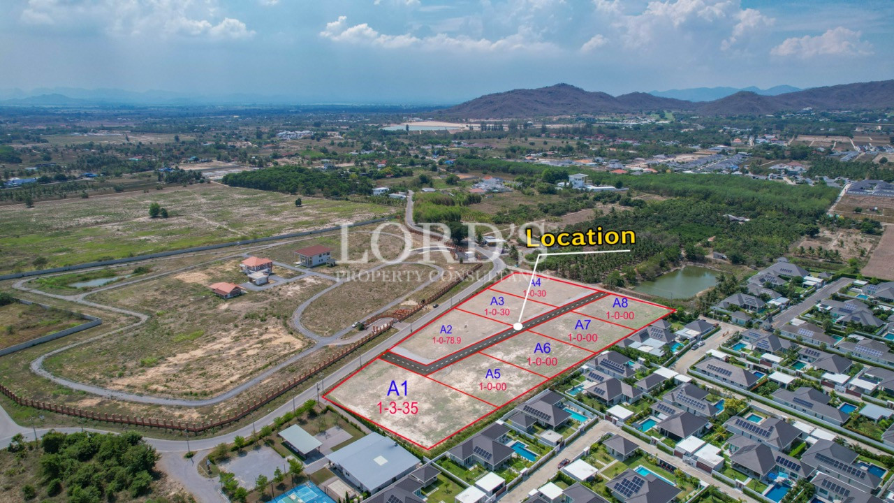 1915 sqm Home plot near Black Mountain Golf Course for sale - Hin Lek Fai, Thailand