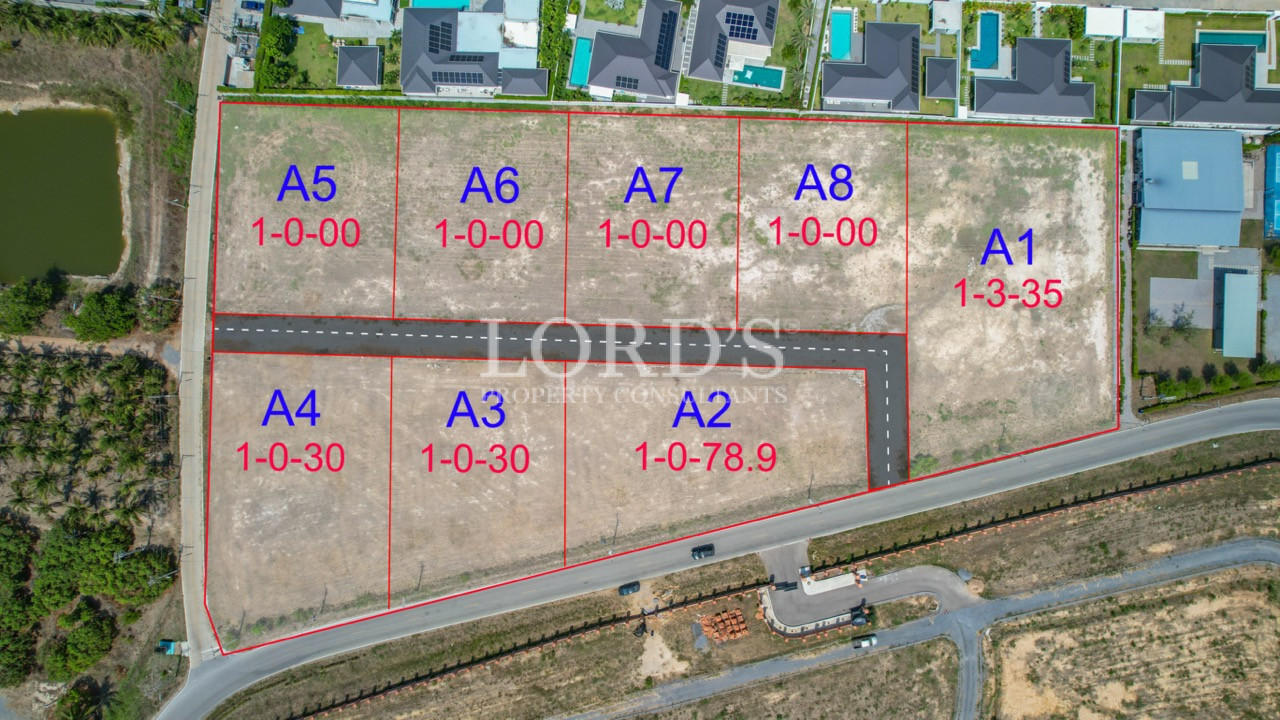1600 sqm Home plot near Black Mountain Golf Course for sale - Hin Lek Fai, Thailand