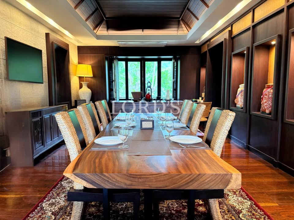 Formal dining room with chandelier