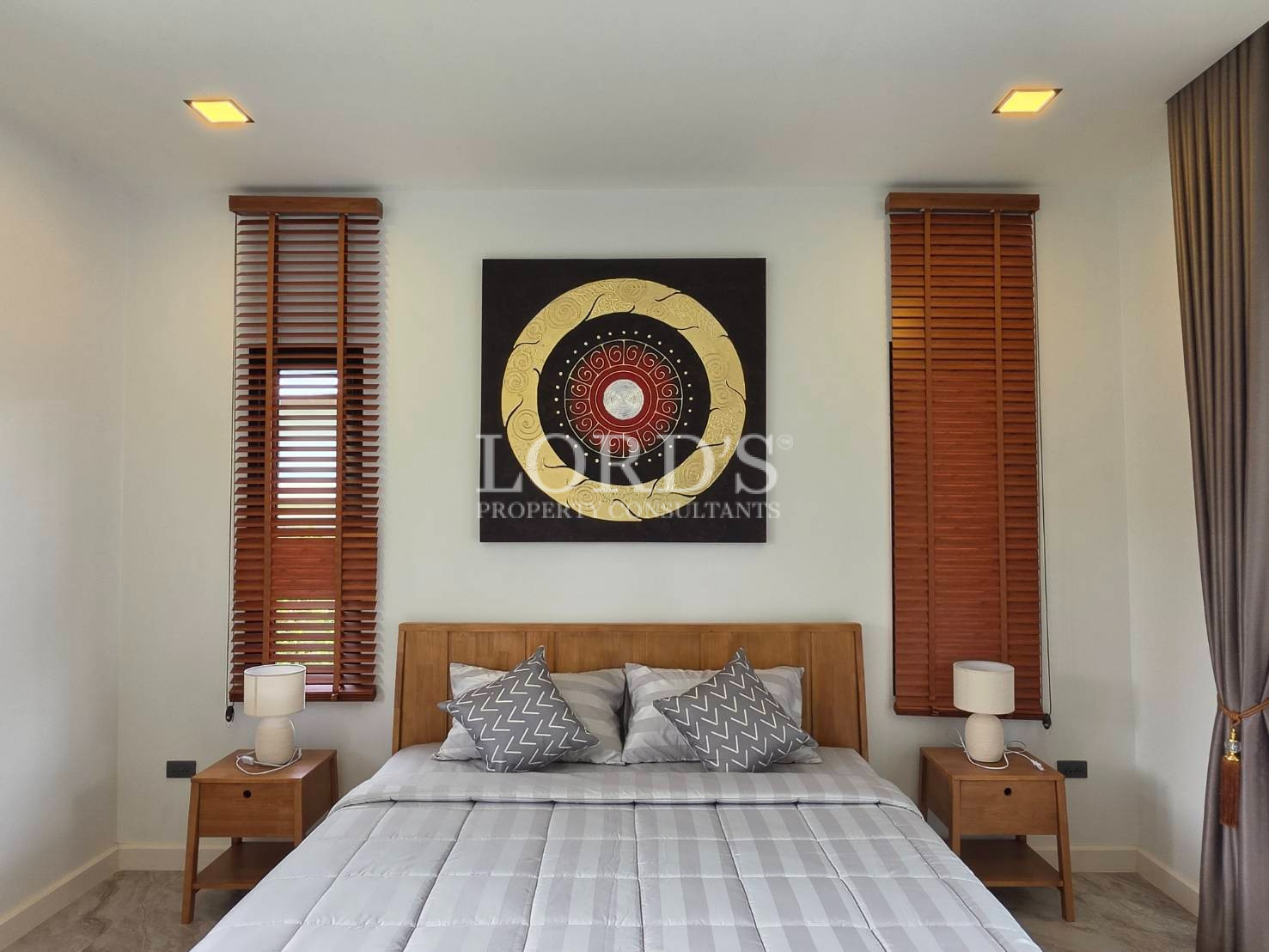 Decorative wall art in modern interior