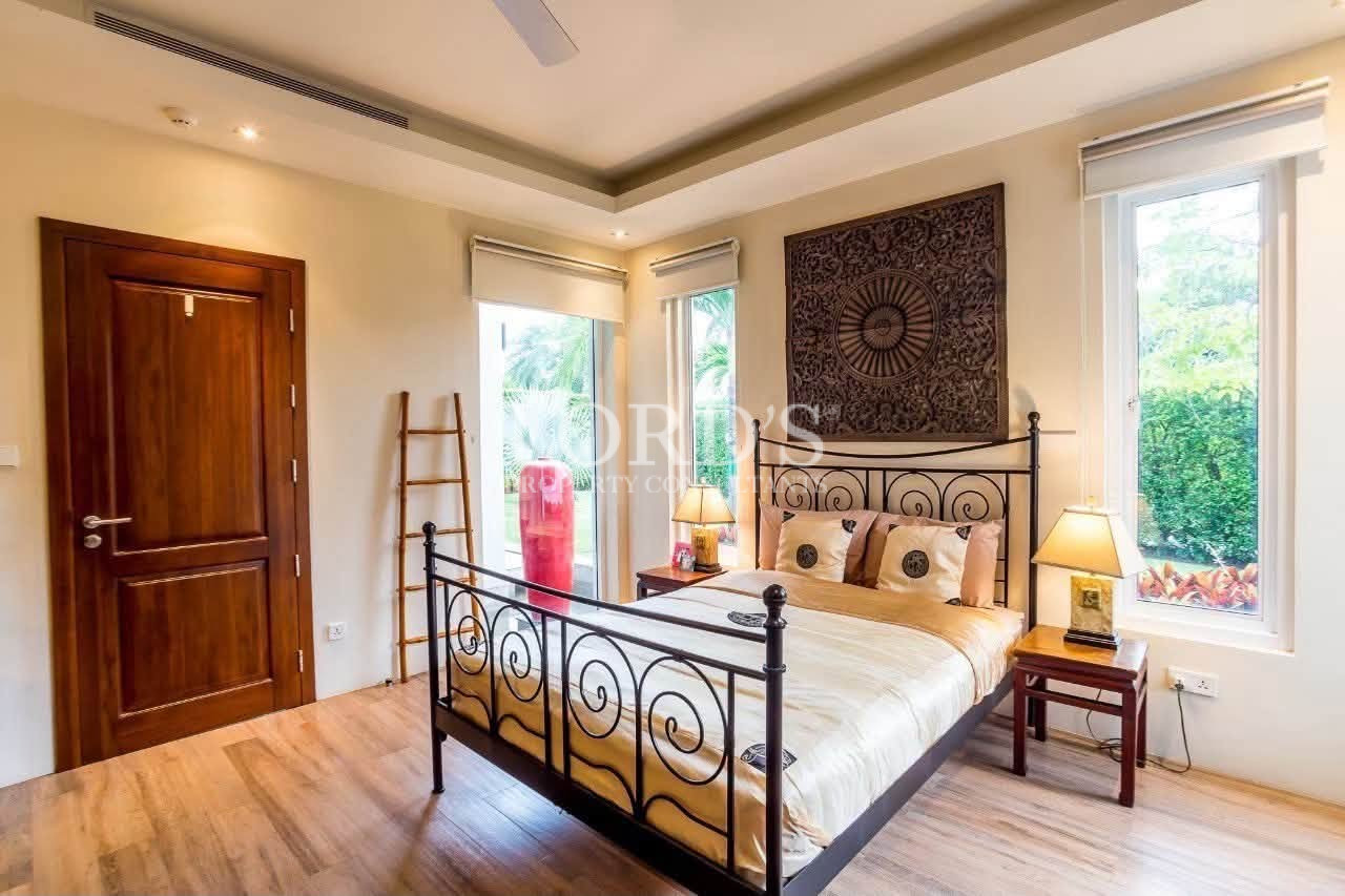 Elegant bedroom with balcony access