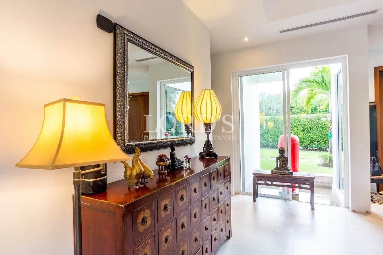 Bedroom with elegant vanity area