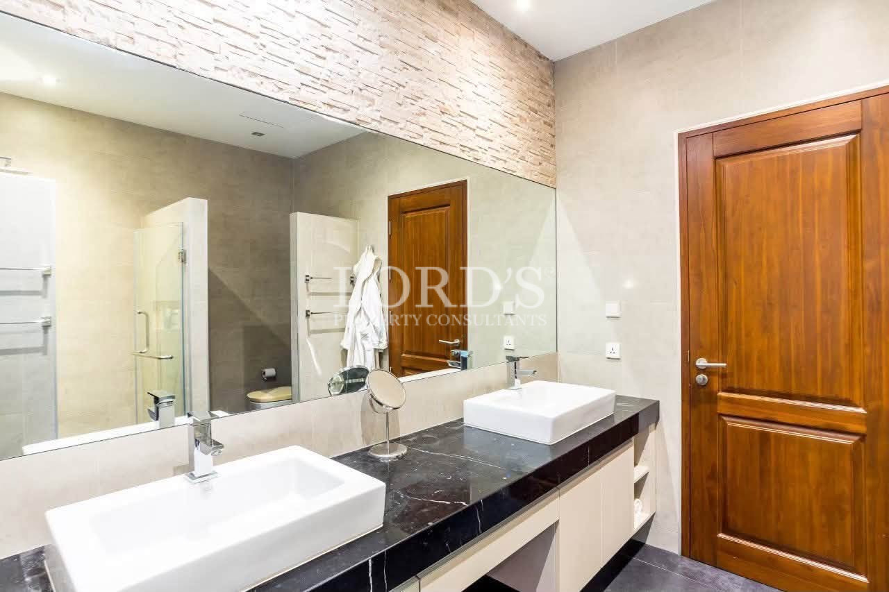 Luxury bathroom with double vanity