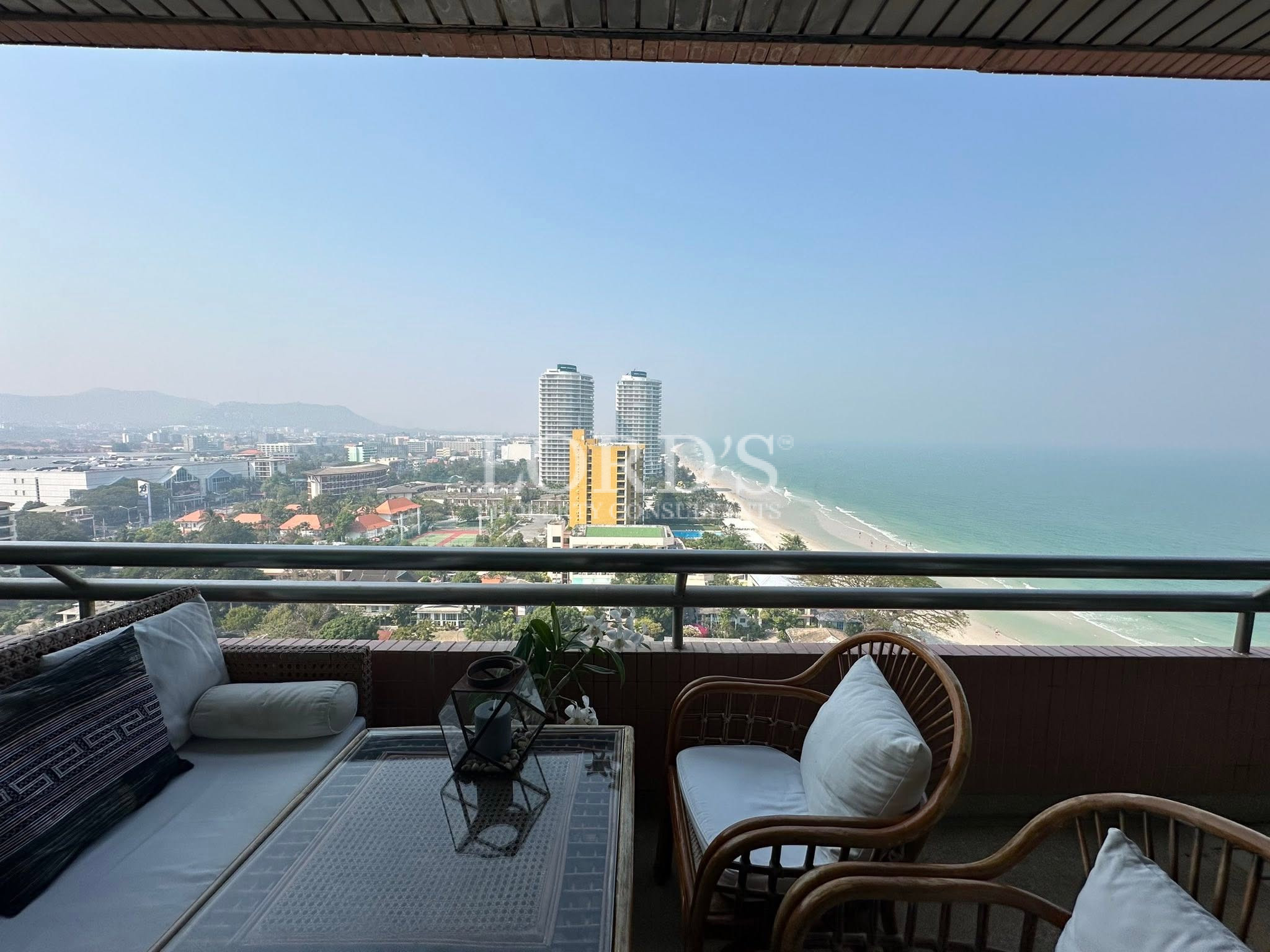High-rise tower overlooking the coastline