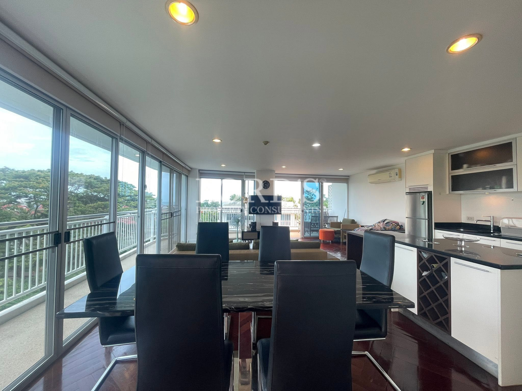 Living room with panoramic windows