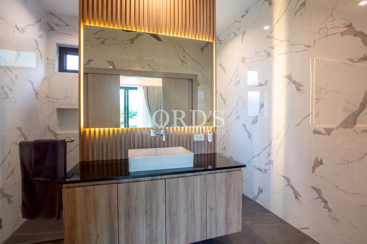 Luxury bathroom with double vanity