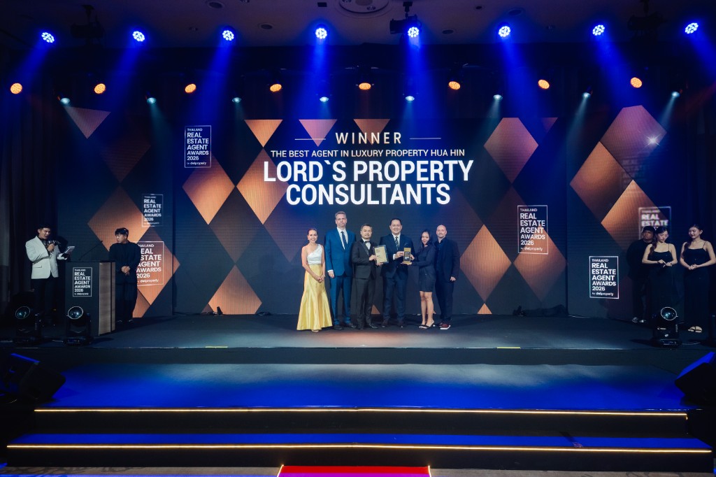 Winner screen for The Best Agent in Luxury Property Hua Hin, Lord's Property Consultants